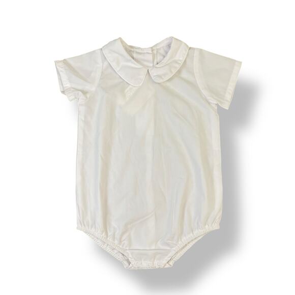 Beaufort Bonnet Company Romper 2T White Peter Pan Collar NWT Classic Southern - Picture 1 of 7